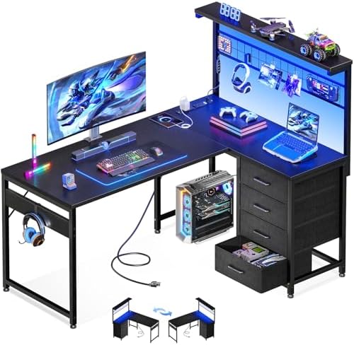 Gaming Desk With Hutch - Bureau de jeu en forme de