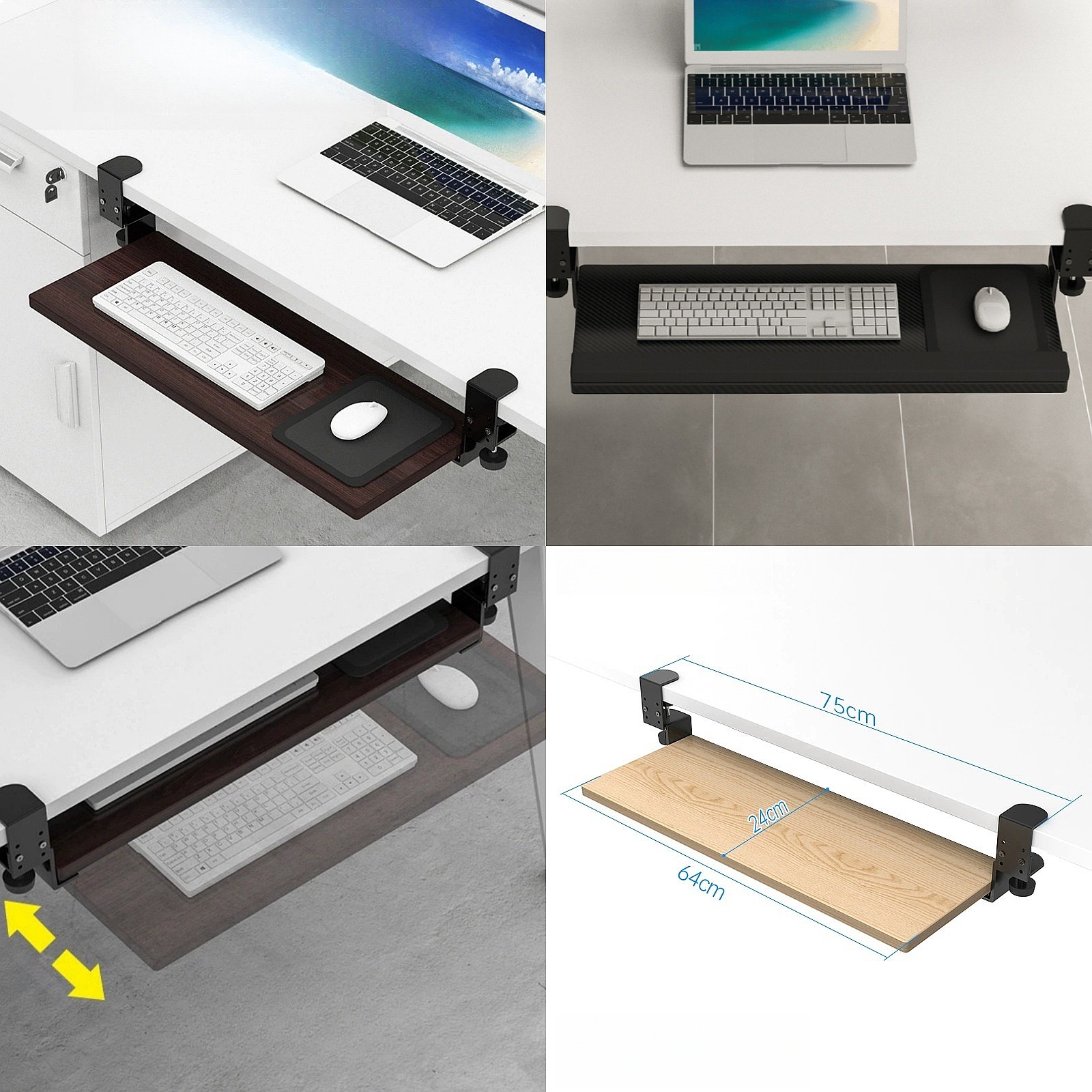 Keyboard Drawer Under - Support de clavier coulissant sous le