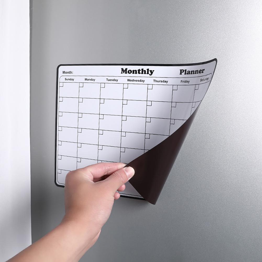 Dry Erase Weekly - Calendrier mensuel réutilisable et planificateur hebdomadaire,