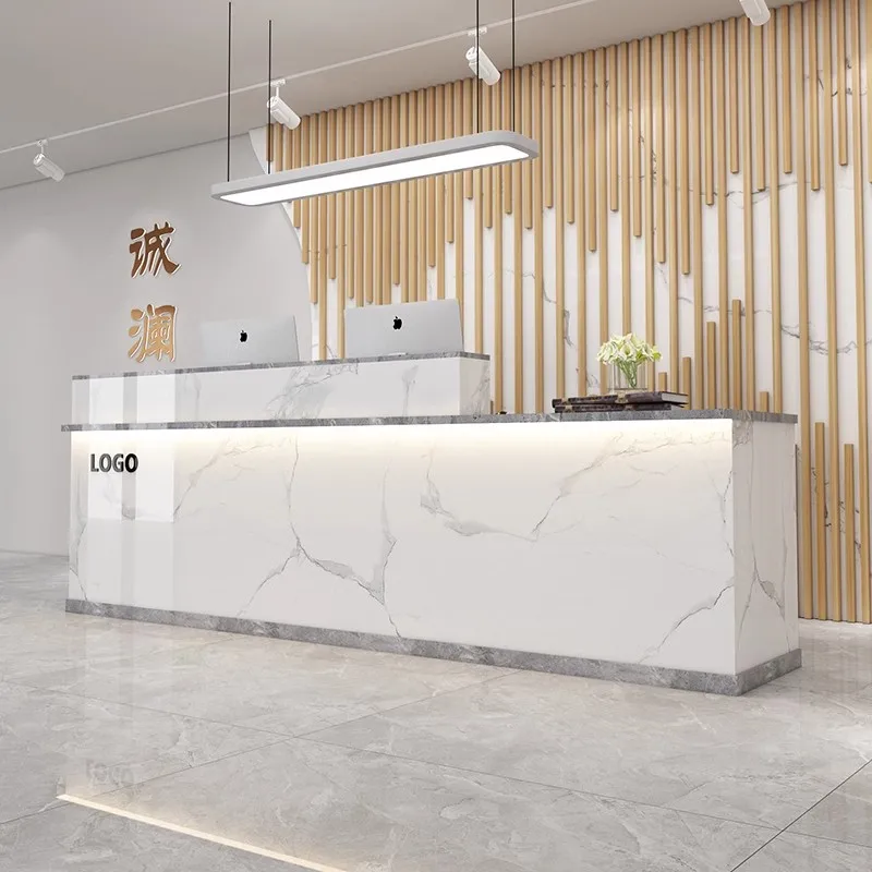Office Furniture Suppliers - Bureau de réception pratique personnalisé, rangement