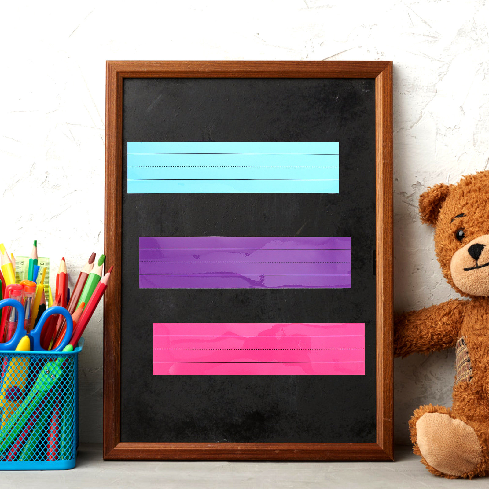 Dry Erase Weekly - 3 bandes magnétiques effaçables à sec