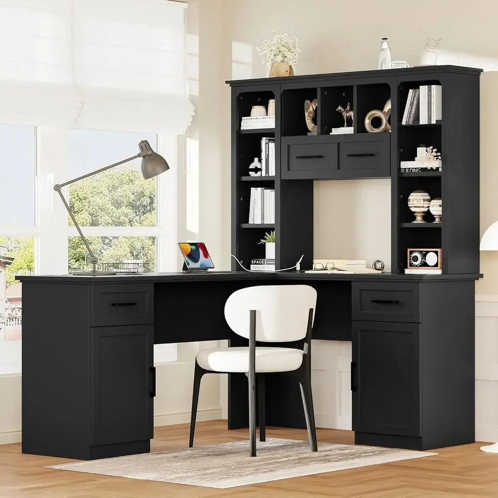 Gaming Desk With Hutch - Bureau de travail en forme de