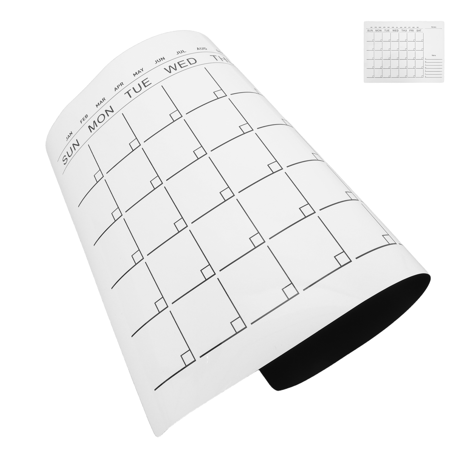 Dry Erase Weekly - 1 feuille d'autocollants tableau blanc effaçable
