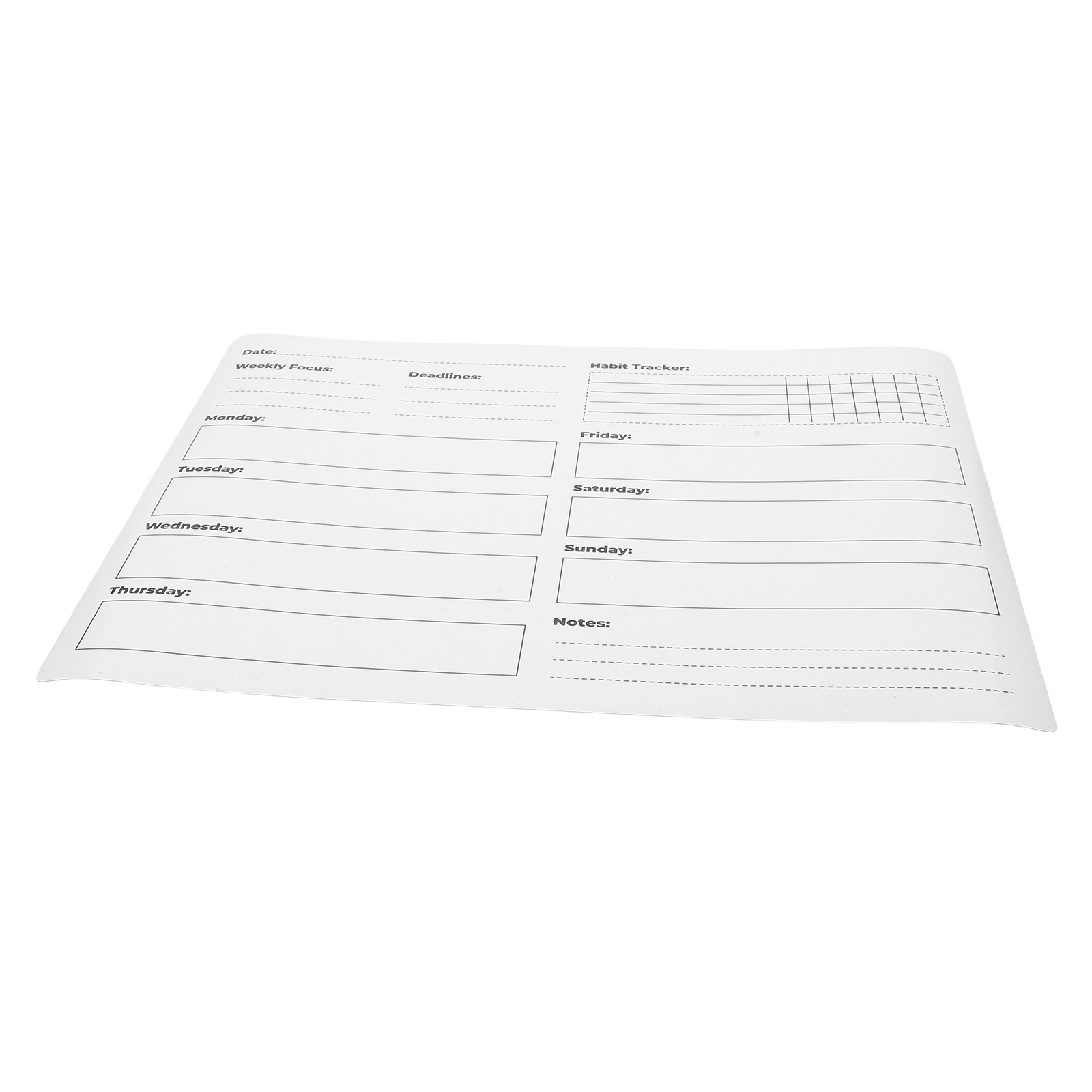 Tableau de calendrier hebdomad - Dry Erase Weekly avis et prix
