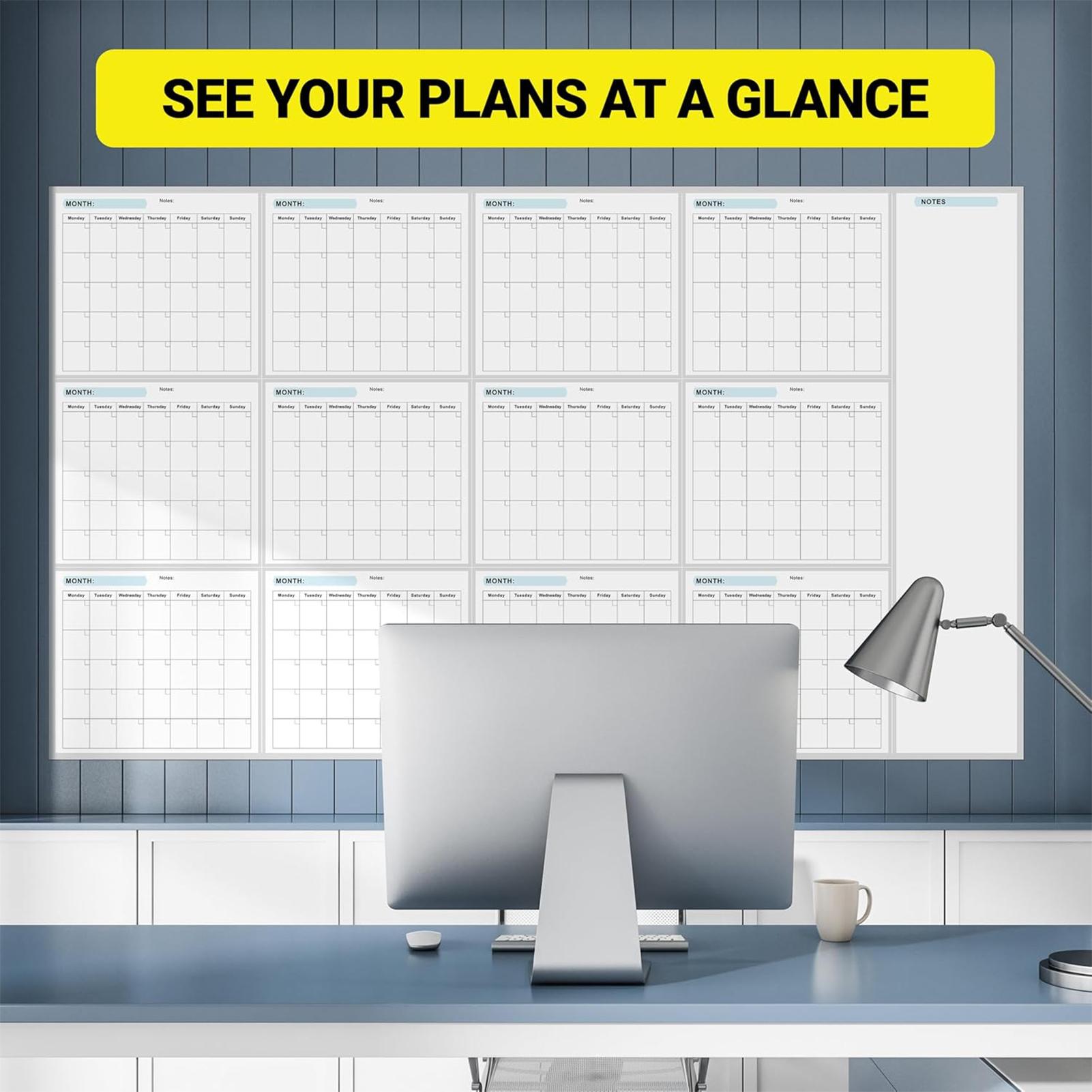 Calendrier annuel effaçable à  - Dry Erase Weekly avis et prix