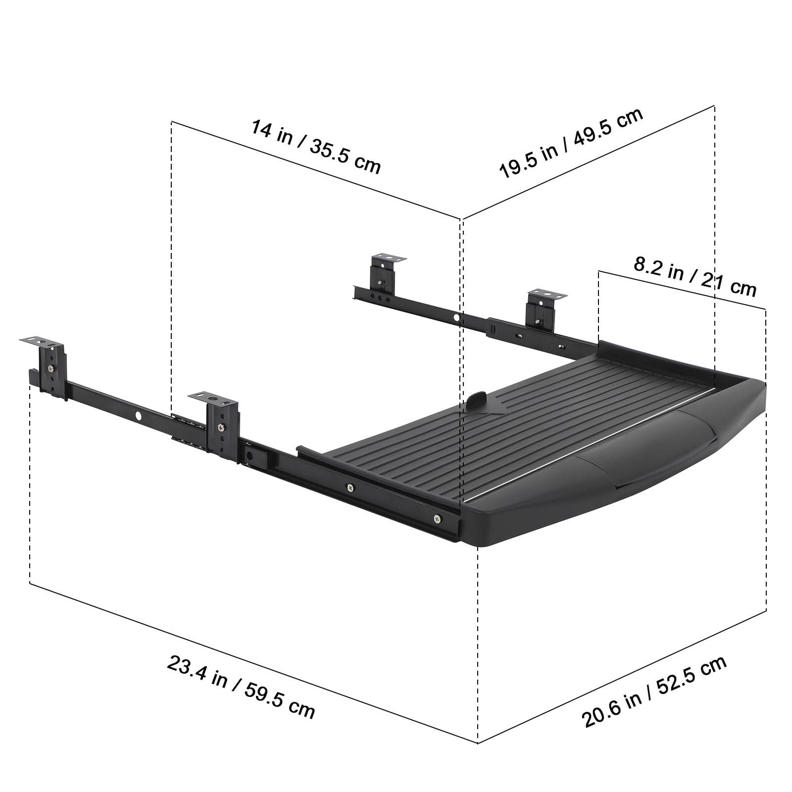 Plateau coulissant pour clavie - Keyboard Drawer Under avis et prix