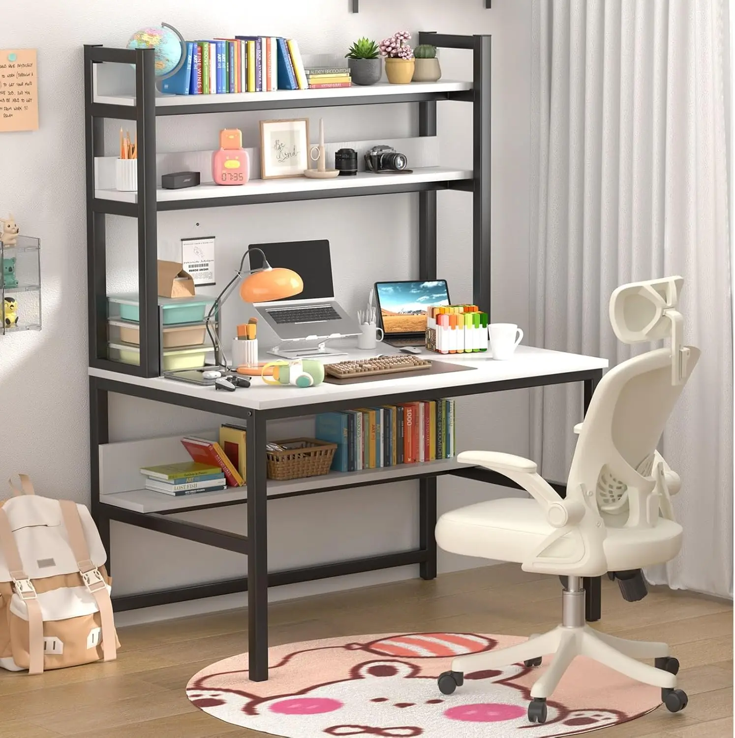 Bureau d'ordinateur avec étagè - Gaming Desk With Hutch avis et prix