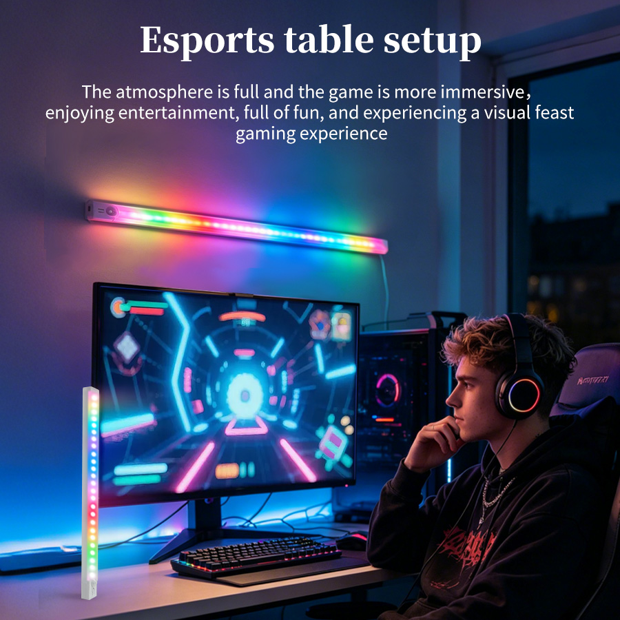 Lampe de bureau LED RGB rechar - Gaming Desk With Hutch avis et prix
