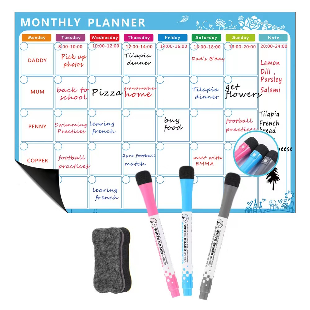 1 ensemble de calendrier magné - Dry Erase Weekly avis et prix