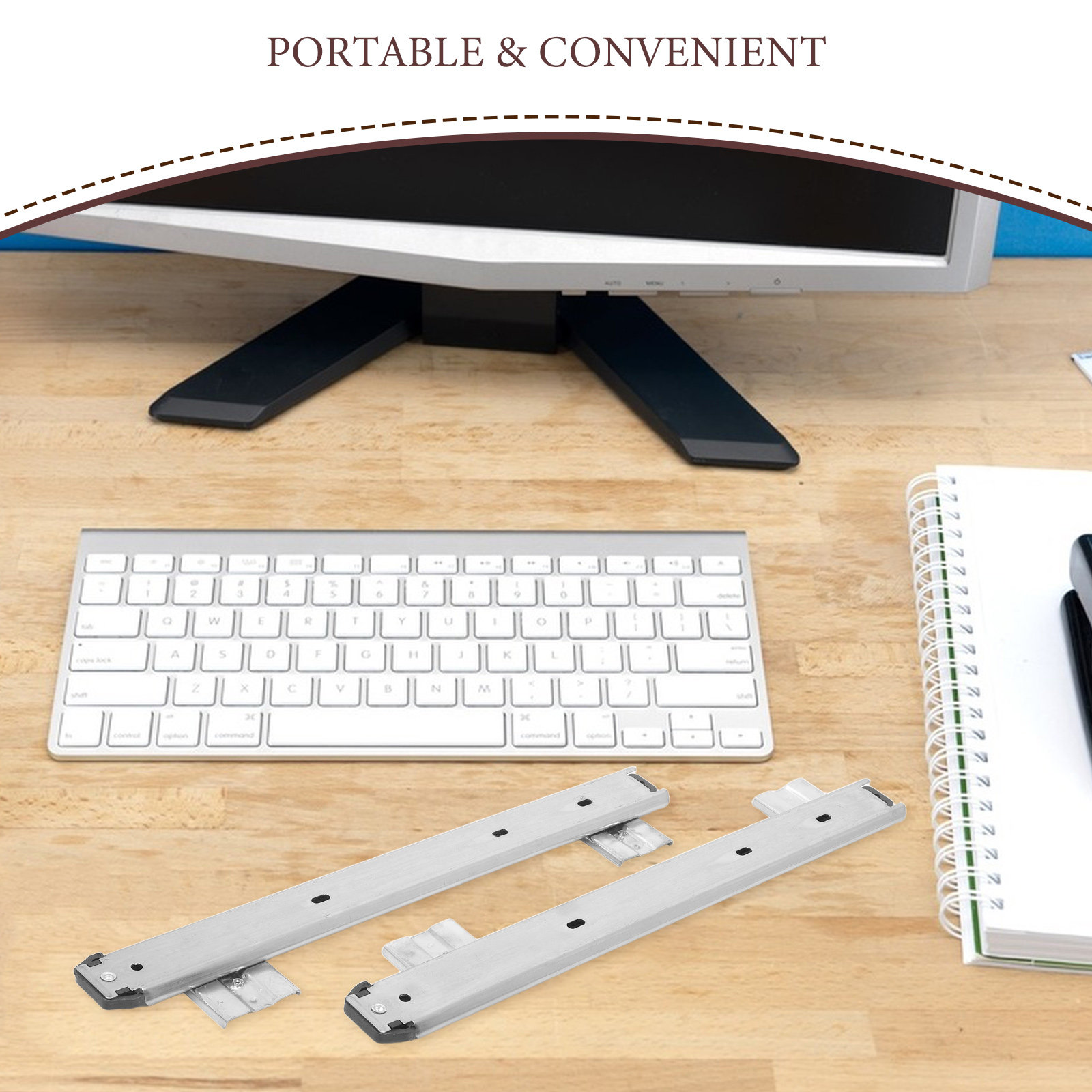 2 pièces de glissières de tiro - Keyboard Drawer Under avis et prix