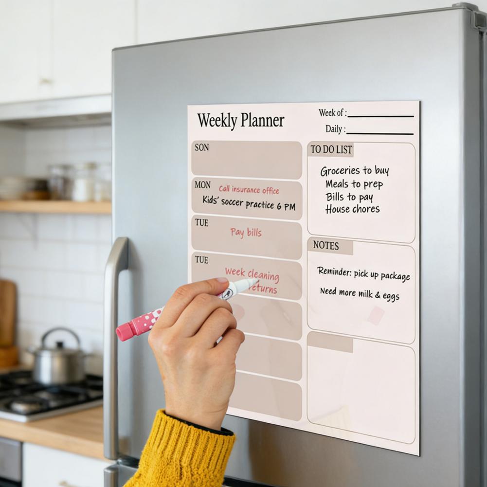 Calendrier magnétique effaçabl - Dry Erase Weekly avis et prix