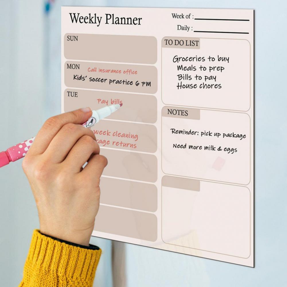 Calendrier magnétique effaçabl - Dry Erase Weekly avis et prix