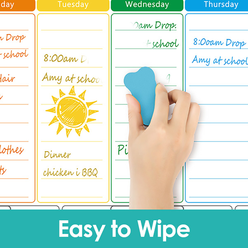 Planificateur hebdomadaire men - Dry Erase Weekly avis et prix