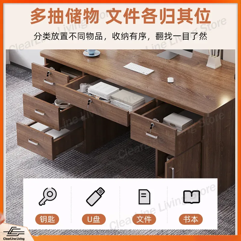 Bureau en bois massif, table d - Office Furniture Rental avis et prix