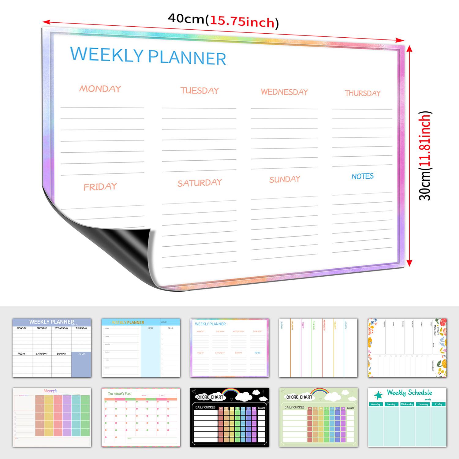 Planificateur hebdomadaire mag - Dry Erase Weekly avis et prix